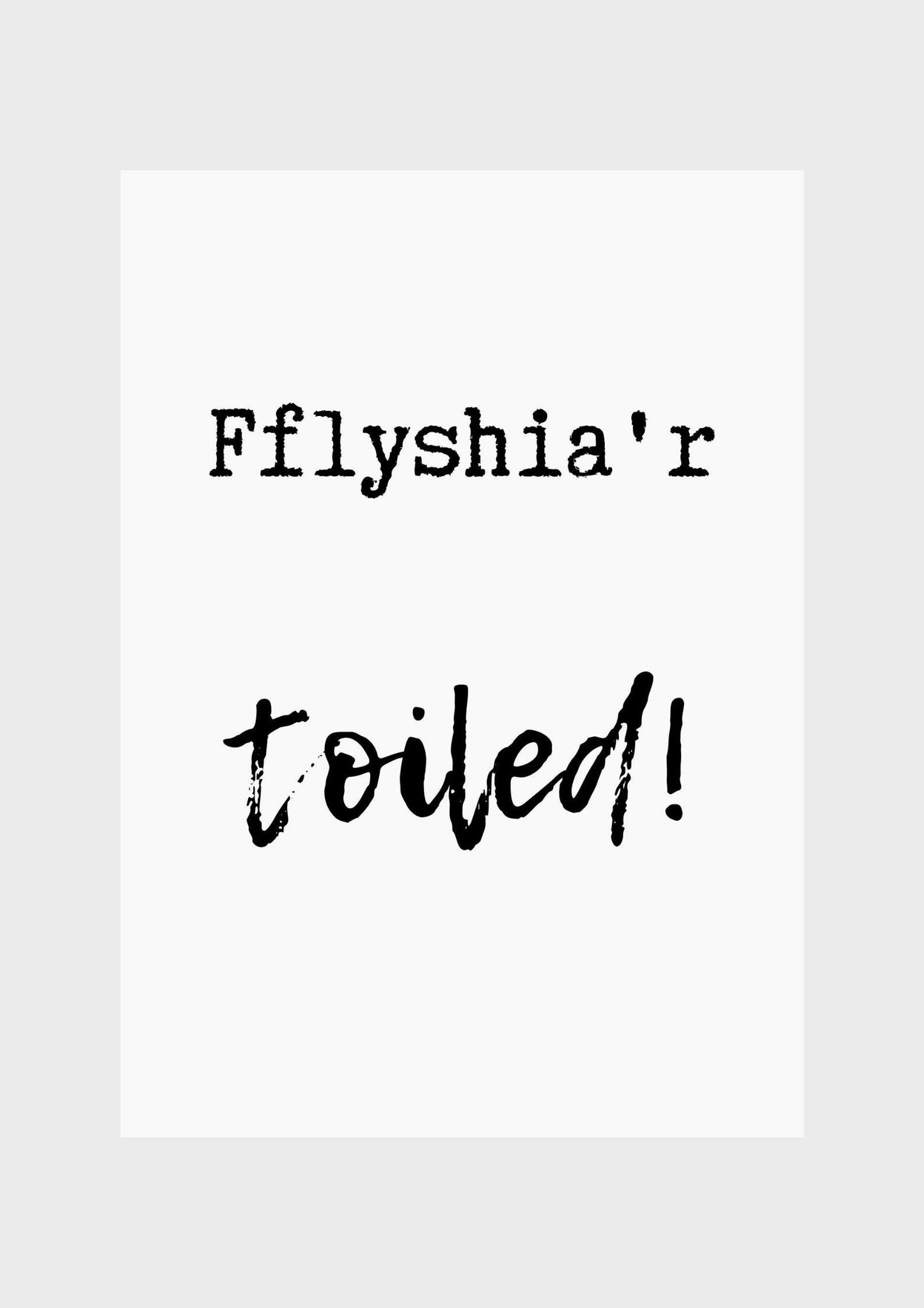 Flush the toilet