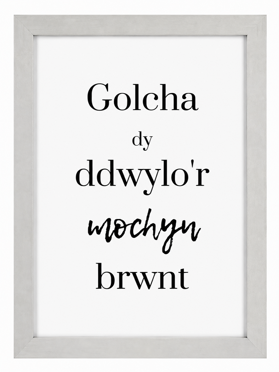 Print wedi'i fframio
