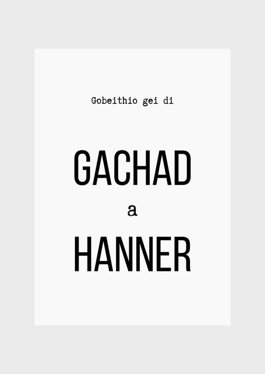 Gobeithio gei di gachad a hanner 