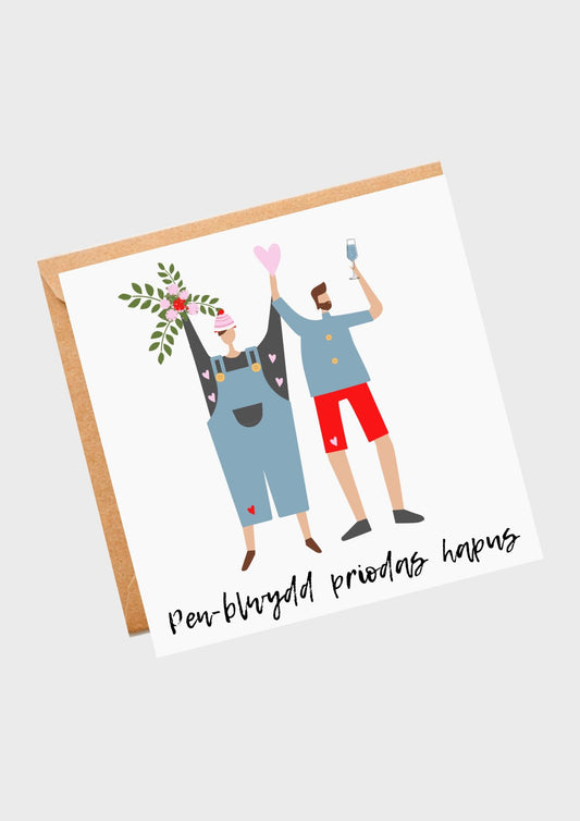 Penblwydd priodas hapus