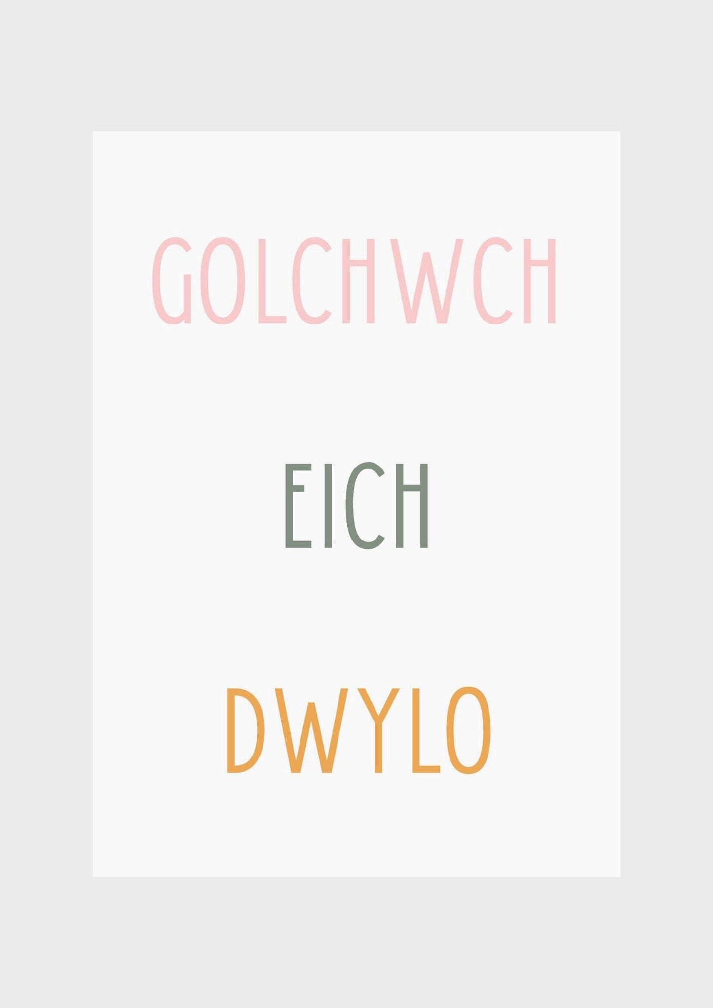 Golchwch eich dwylo