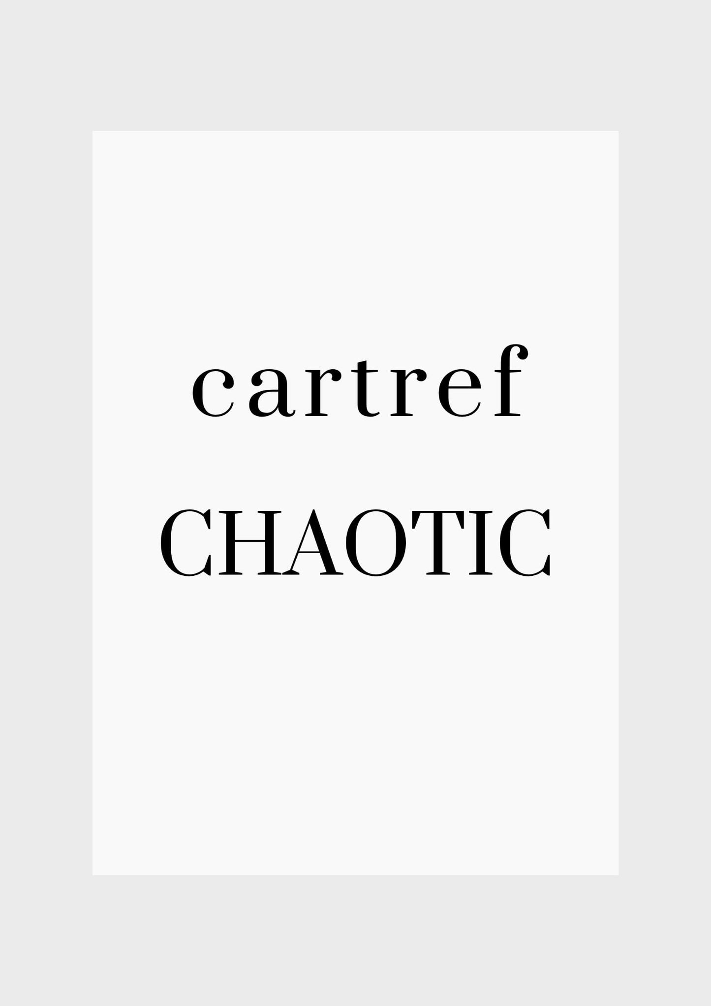 Chaotic home