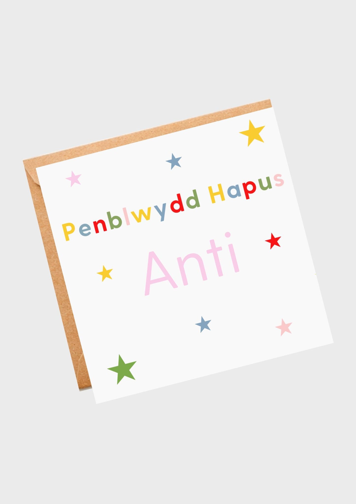 Penblwydd hapus Anti 